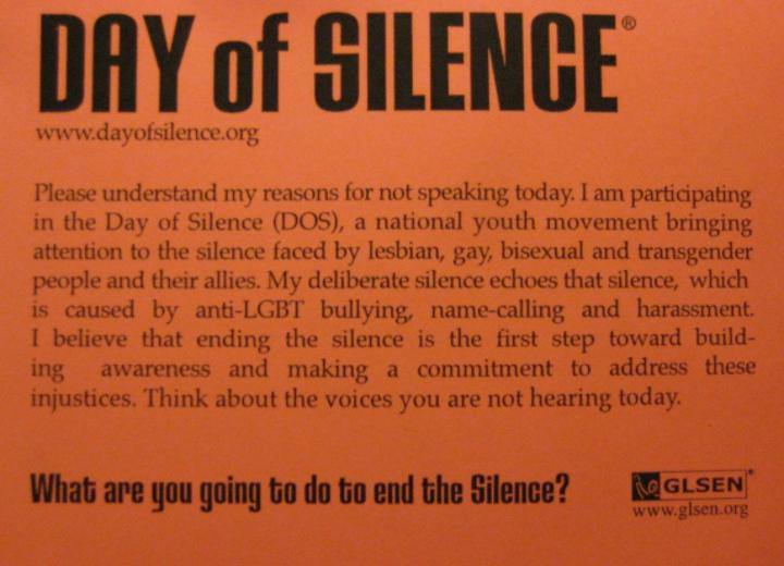Gay Silence Day 26