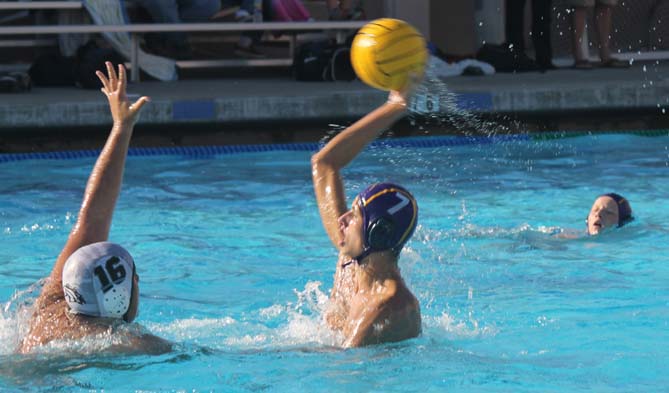 Junior Brendan Duffy looks to lob a shot during the game on Oct. 25. The Matadors’ previous games gave them experience to face stronger teams like Tokay and Gunn High Schools in order to reach CCS. Photo by Carissa Chan.