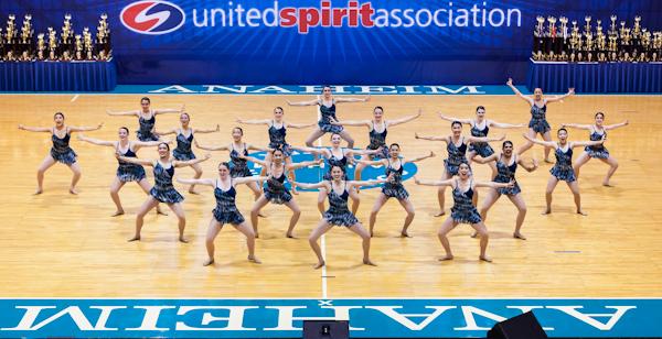 All 21 members of dance team perform in the large dance division. Photo used with permission of Bob Griswold.
