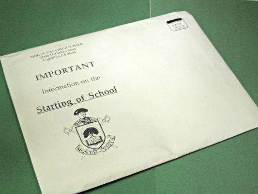 The administration's decision to provide start of school information on Schoolloop has reduced the size of the annual packet families receive.