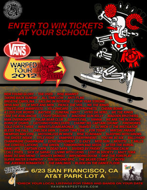 2012 Warped Tour Tickets Giveaway