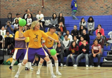 Teachers prepare for FUHSD Dodgeball Tournament