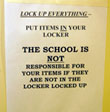 Items stolen from girls locker room