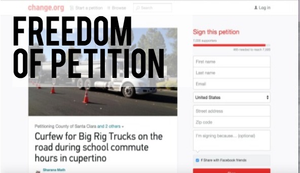 First Amendment Challenge: Freedom of petition