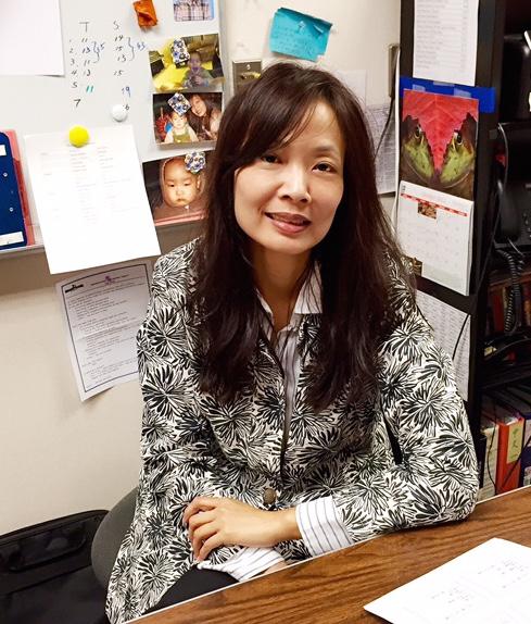 Chinese teacher I-Chu Chang. Chang is a Chinese teacher in MVHS and teaches Chinese 1, 3 and AP.
