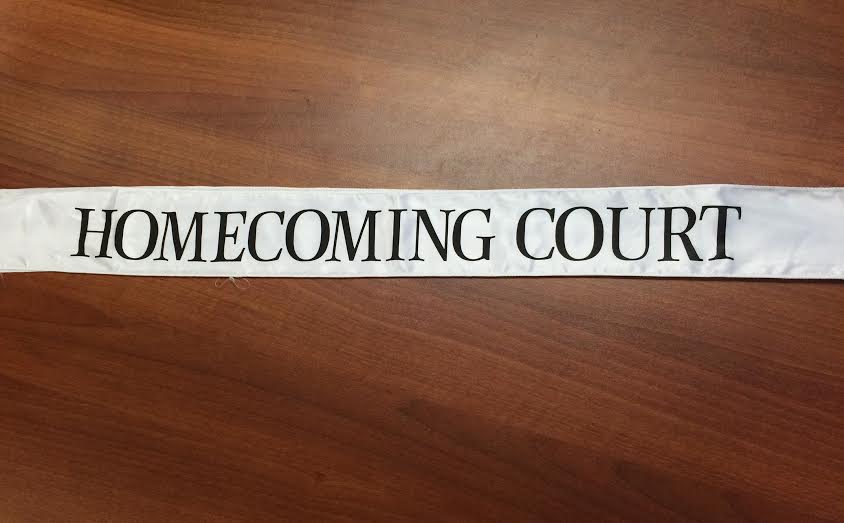 The new homecoming sash. Photo by Jessica Xing 