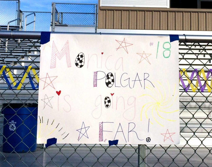 Girls soccer senior night: Senior Monica Polgar