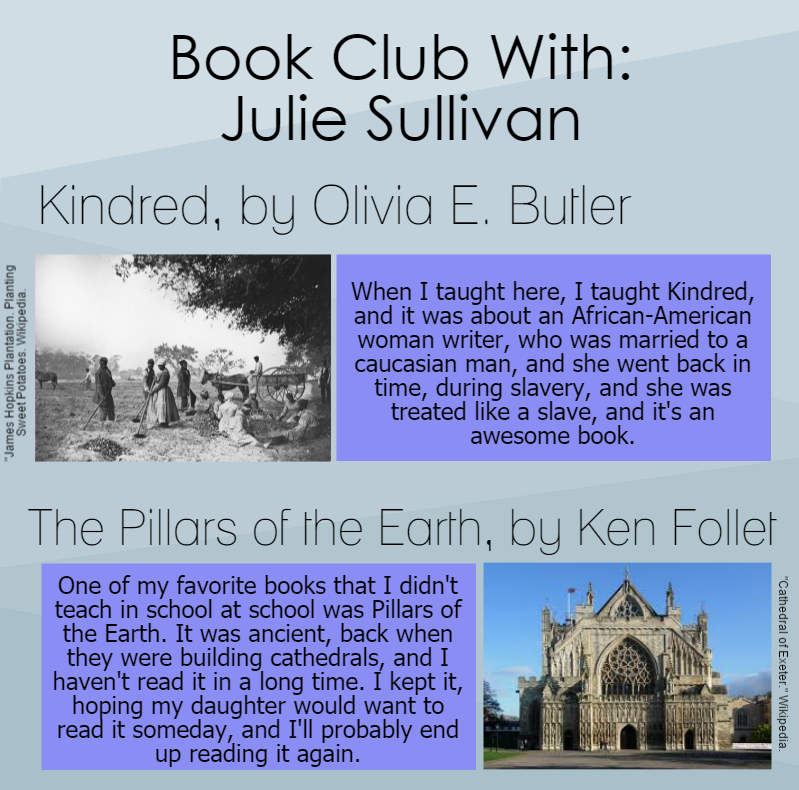 Book Club: Physical Education teacher Julie Sullivan talks about her favorite novels