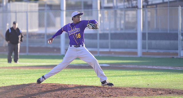 Sophomore Surya Kumaraguru pitches into the sixth inning. Surya didnt give up any runs in the top of the sixth, and the Matadors were able to catch up in the bottom of the inning. Photo by Pranav Iyer