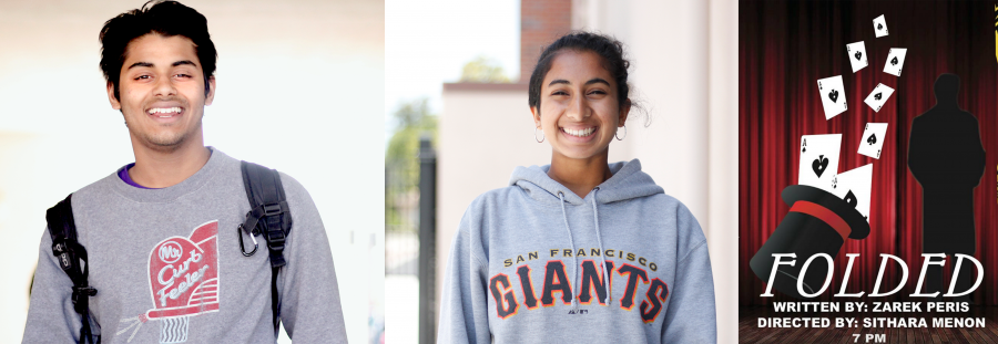 Senior Zarek Peris and Junior Sithara Menon: Folded