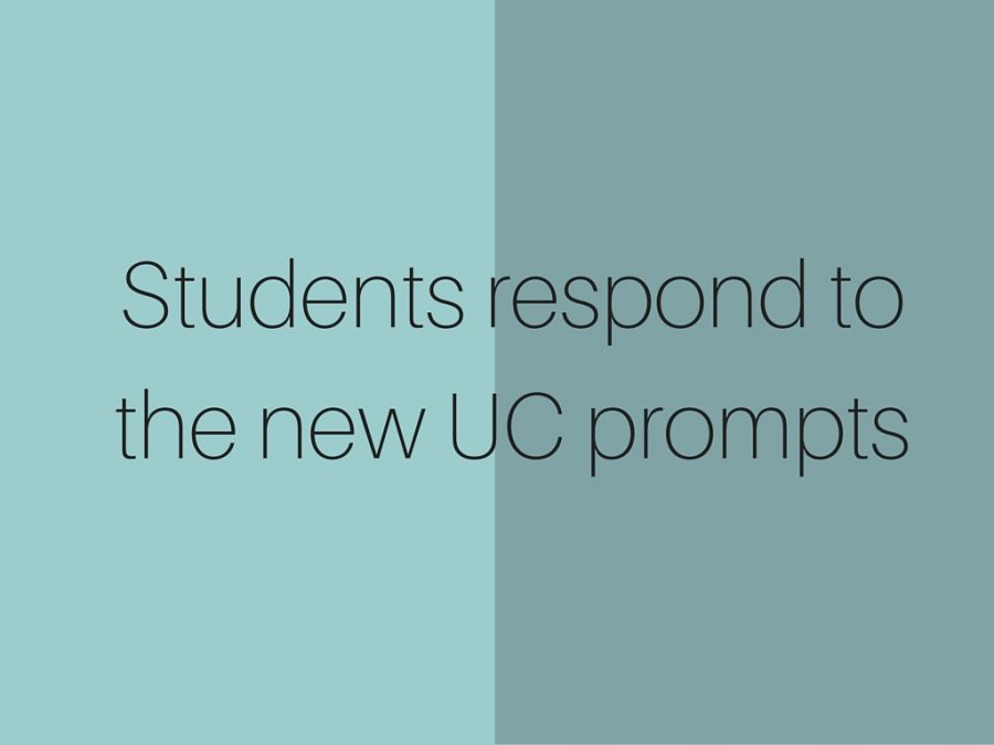 Students respond to the new UC prompts