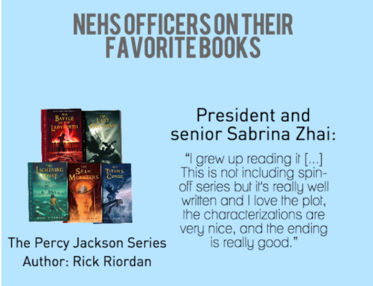 NEHS officers share their favorite books