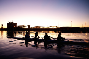 In the same boat: Sophomore Revan Aponso inherits his love for rowing