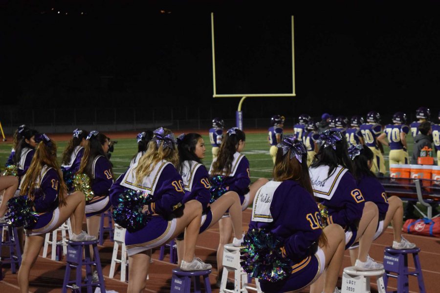 MVHS Cheer, Song and Marquesas senior night