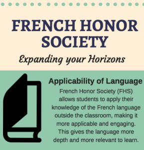French Honor Society: Expanding our Horizons