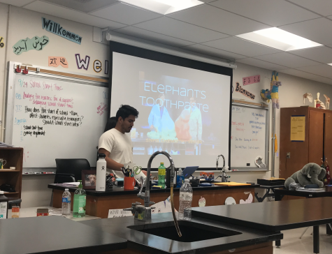 Science National Honor Society’s Elephant Toothpaste Lab DIY