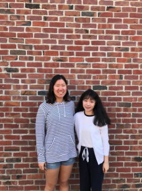 Pictured from left to right: President Elisia Hsu and Vice President Stella Wang.