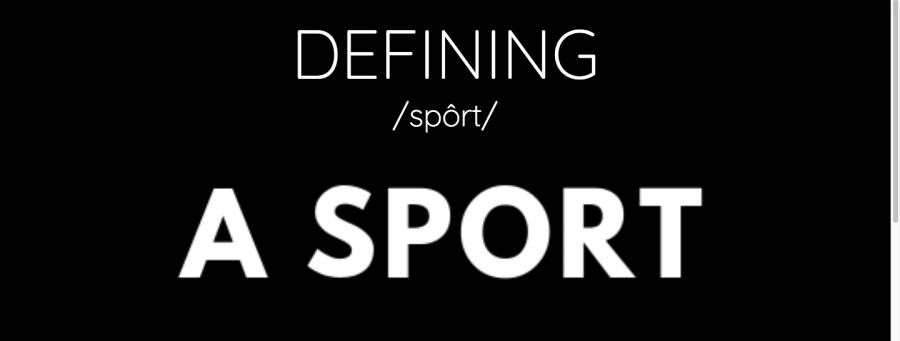 Defining a sport