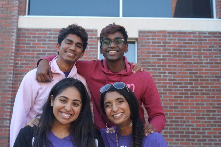 Andaaz captains Vega Jethani, Akshat Rohatgi, Sachi Roy, and Surya Ramesh for the 2019-20 school year. Photo by Shreshta Ranganathan