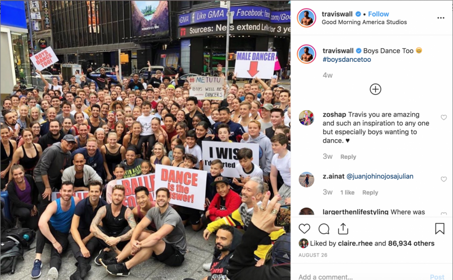 Dancer and Emmy award winning choreographer Travis Wall reacts to Good Morning America host Lara Spencers comment through a series of Instagram posts.
