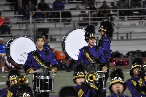 MVHS Color Guard and MVHS Marching Band perform at the 2019 annual Cupertino Tournament of Bands competition