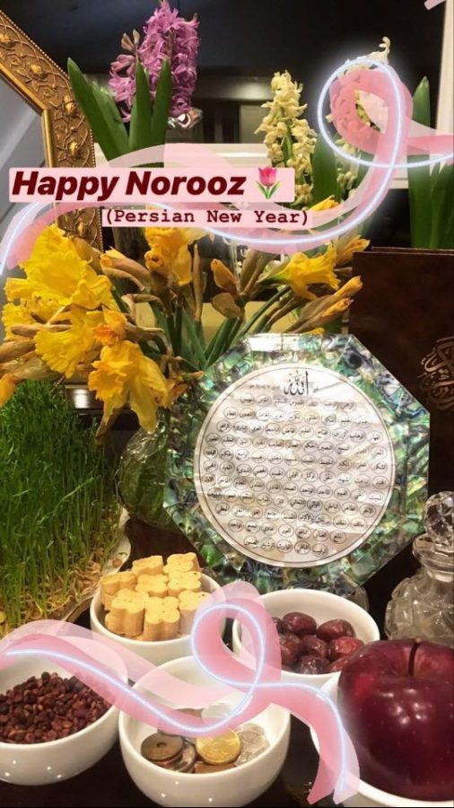 Junior Roya Ahmadi shares her home celebration of Persian New Year on Instagram.