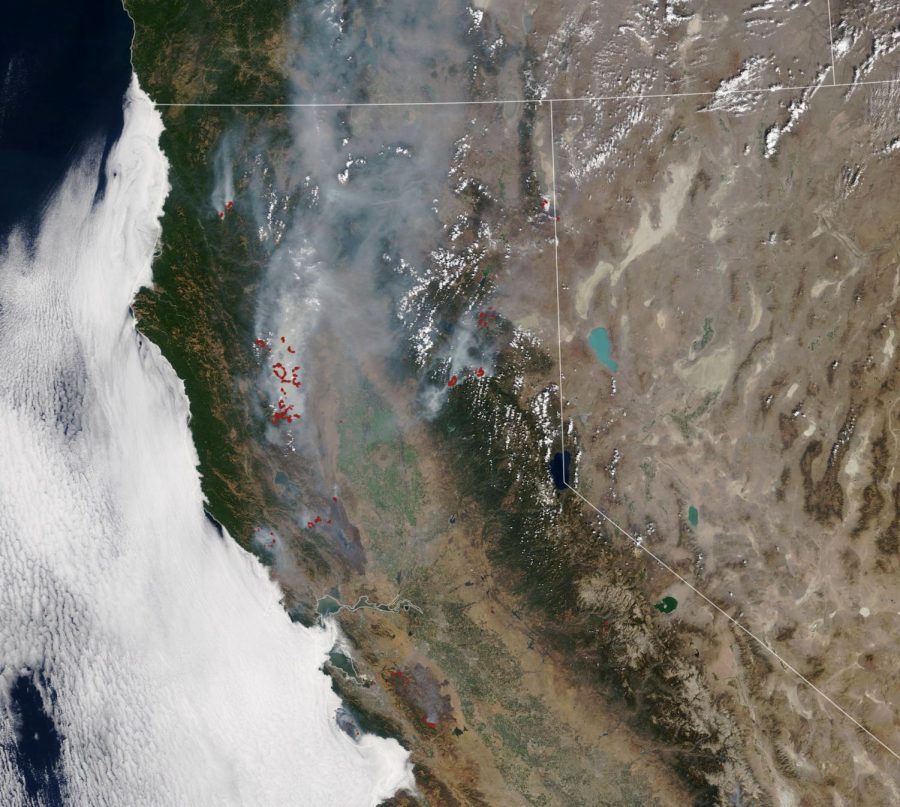 This image from the NASA Earth Observatory demonstrates the extent of Californias 2020 wildfires and the burn scars left on the state. Used with permission | NASA