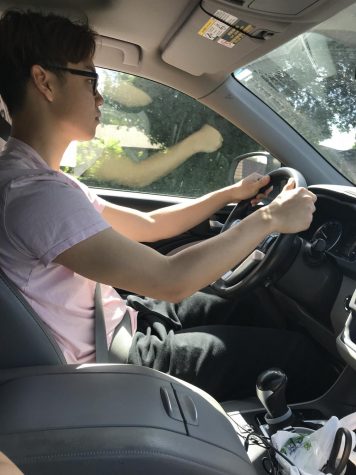 I clutch the wheel tightly as I drive to my behind-the-wheel test.