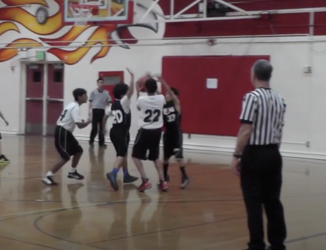 Van Buren referees at a Cupertino Hoops boys basketball game on Jan. 19, 2013.
