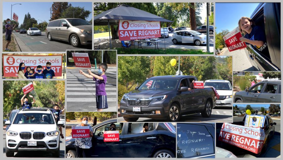 The Save Regnart car rallies drew support from students and parents alike.