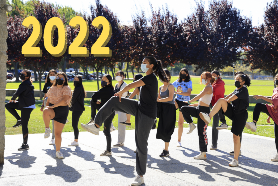 Senior Ariyal Jain leads a girls dance practice at Memorial Park. Photo illustration | Gauri Manoj