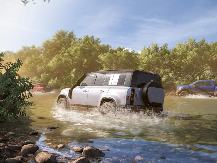 Traversing rivers is what differentiates driving in the forest environment from the other places in the game. Photo courtesy of Microsoft