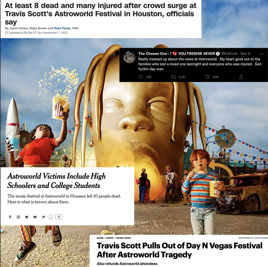 Travis Scotts Astroworld Festival causes the death of 10 concert attendees 