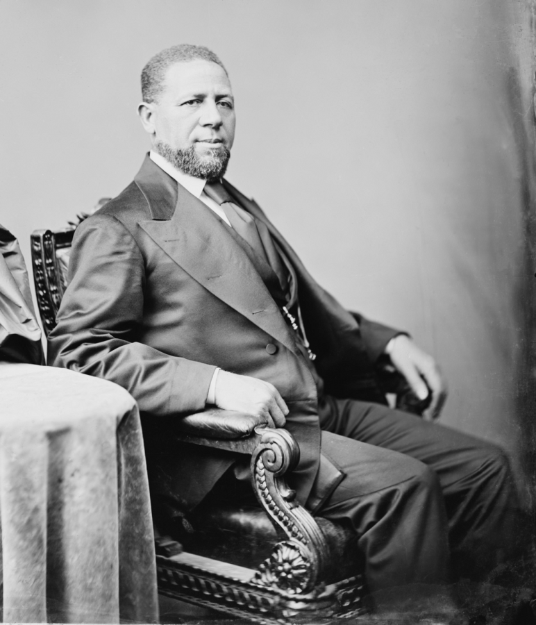 Portrait of Hiram Rhodes Revels, the first African-American in Congress.