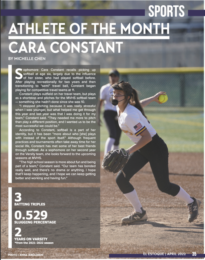 Athlete of the Month: Cara Constant