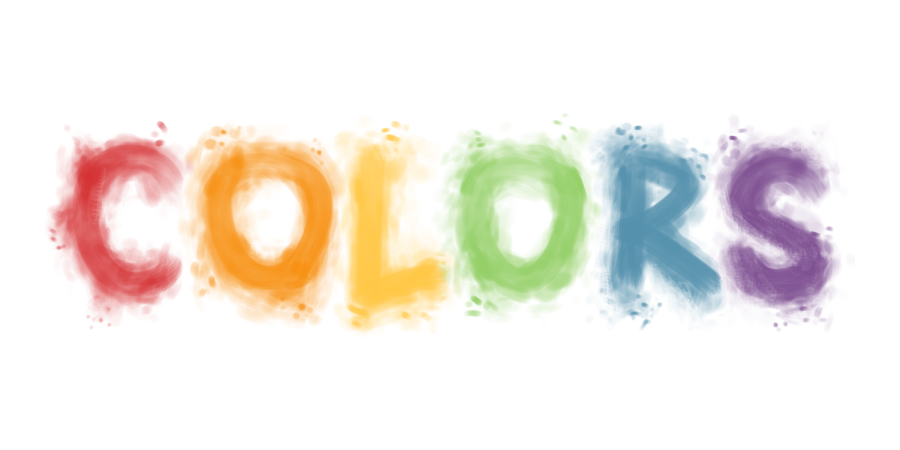 The word COLORS is written in an explosive, rainbow font, depicting a theme similar to graffiti. 