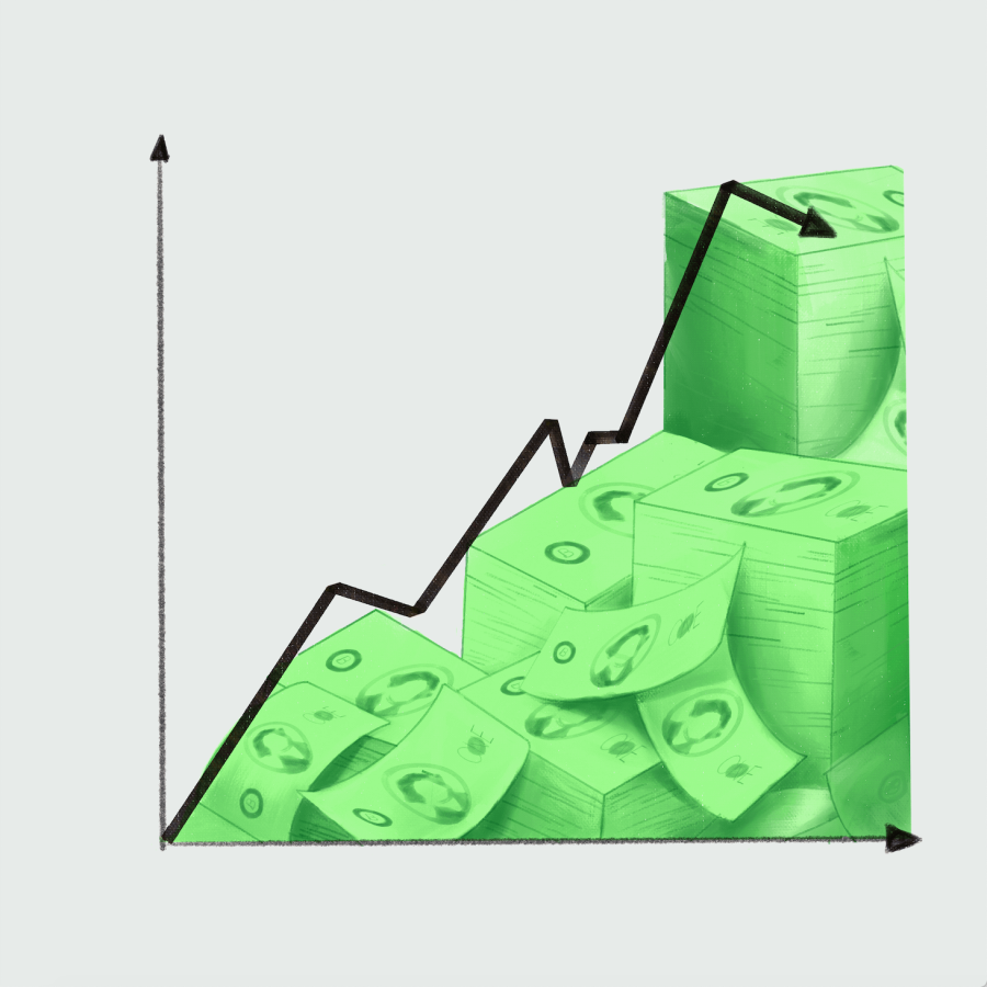 Inflation rates have gone up in the U.S. due to the pandemic and Russia’s war on Ukraine | Graphic by April Wang