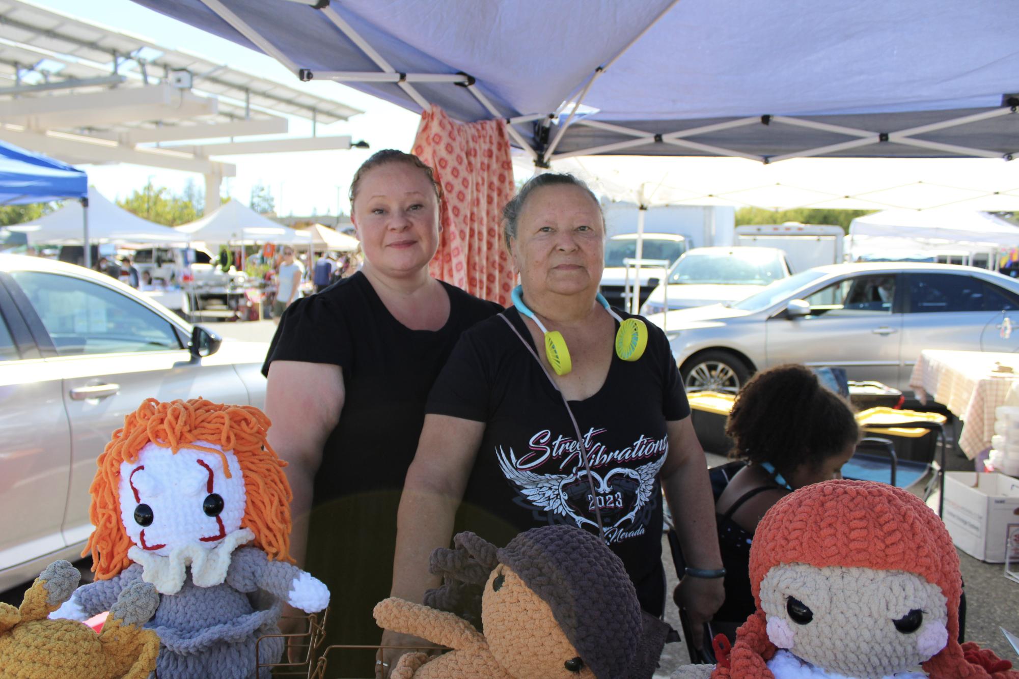 Malinda crochets plushies for Rosies Odds and Inns, with the elephant, crocodiles and bat being amongst her offered items. 