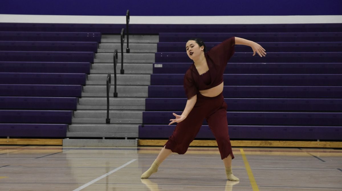 Junior Allison Chang practices her solo for MVHS Winter Show.