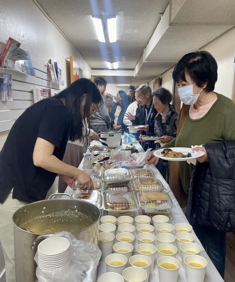 Kwong's church celebrates Easter through eating a large meal together. Photo courtesy of Bernice Kwong | Used with permission.