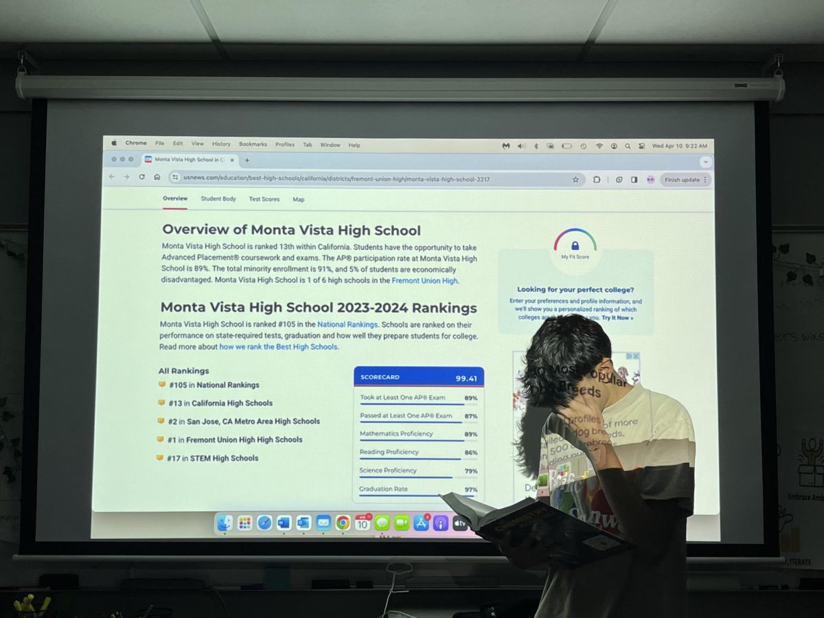 Monta Vista students often feel pressured by the high academic standards the school holds. 