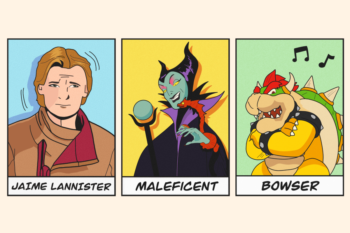 Jaime+Lannister%2C+Maleficent+and+Bowser+are+three+examples+of+villains+in+media.+
