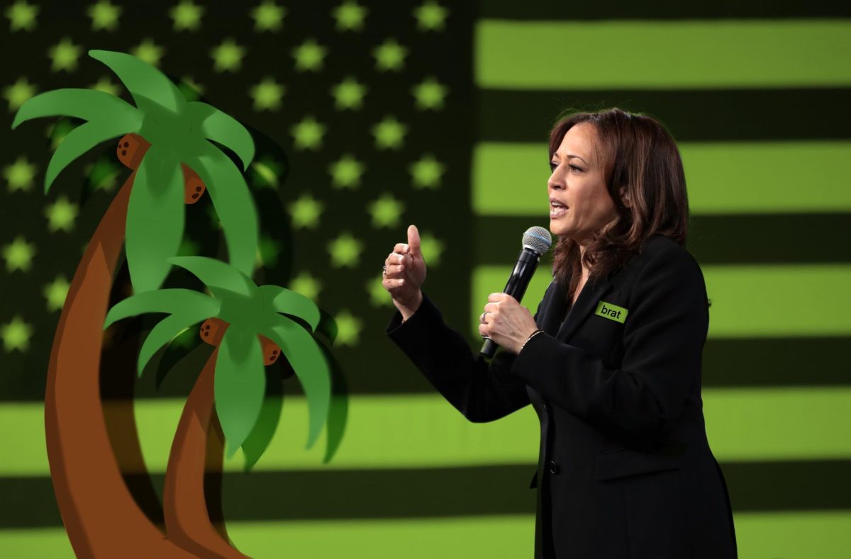 Photo Illustration by Asha Wojciechowski || "Kamala Harris" by Gage Skidmore is licensed under CC BY-SA 2.0.