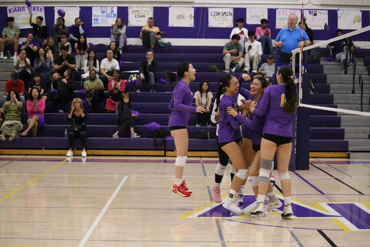 The Matadors celebrate after a successful point. Photo | Liz Liu

