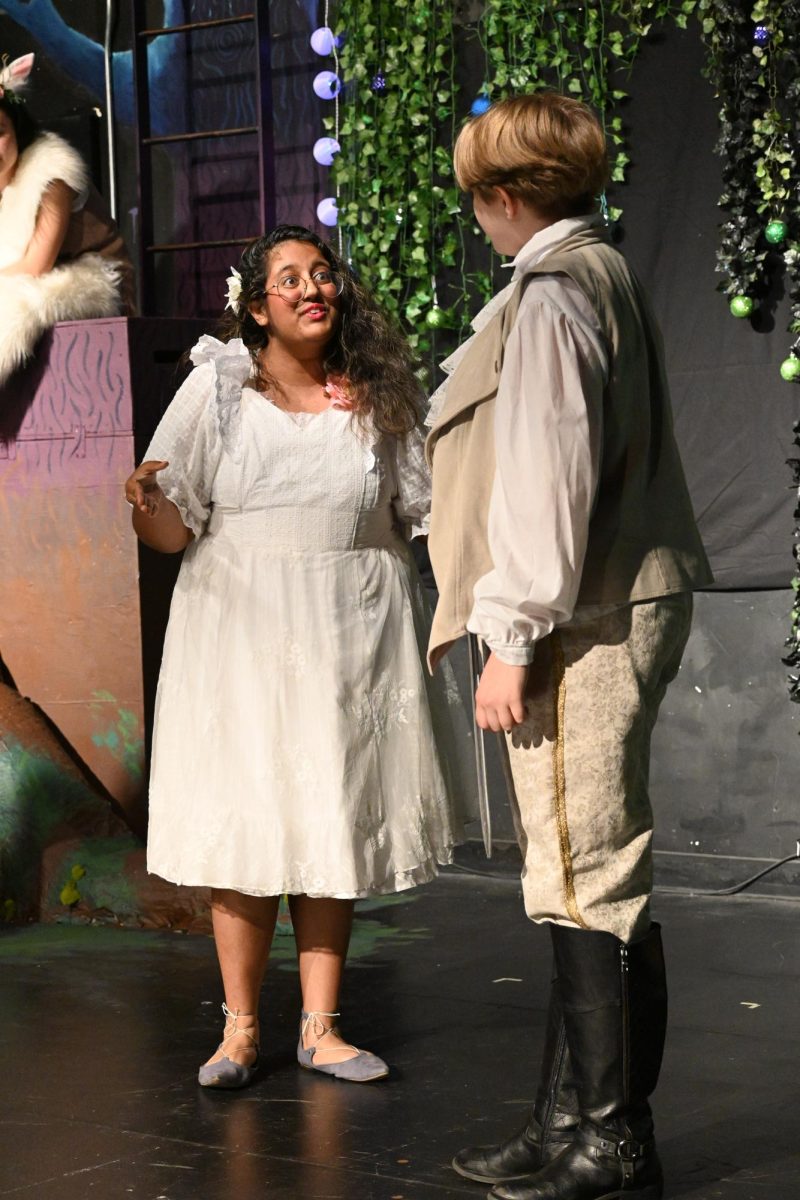 MVHS alum Ankita Krishnan plays Helena in MV Drama’s 2024 production of “A Midsummer Night’s Dream.”

