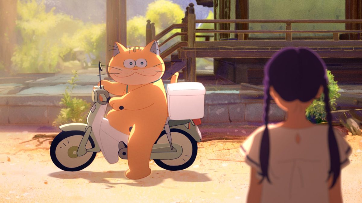 Directed by renowned artist Yoko Kuno and director Nobuhiro Yamashita, the one hour and 34 minute film revolves around the two characters Anzu, an immature and irresponsible “ghost cat,” and Karin, an 11-year-old girl who attempts to resurrect her deceased mother. Photo courtesy of Shin-Ei Animation and Miyu Productions | Used with permission