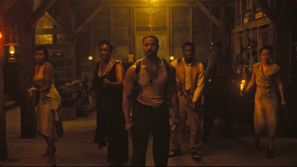 A group of survivors, led by Smoke, prepares for battle against vampires. | Photo courtesy of Warner Bros. Studios