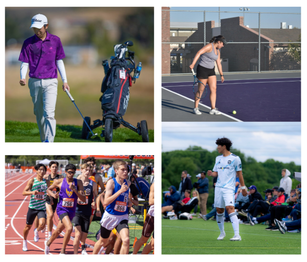 Seniors signed to DIII colleges participating in their respective sports: golf, tennis, soccer, and track and field. 
| Photos courtesy of Thaddius Eguorera, Arushi Singh, and Malcolm Slaney | Used with permission