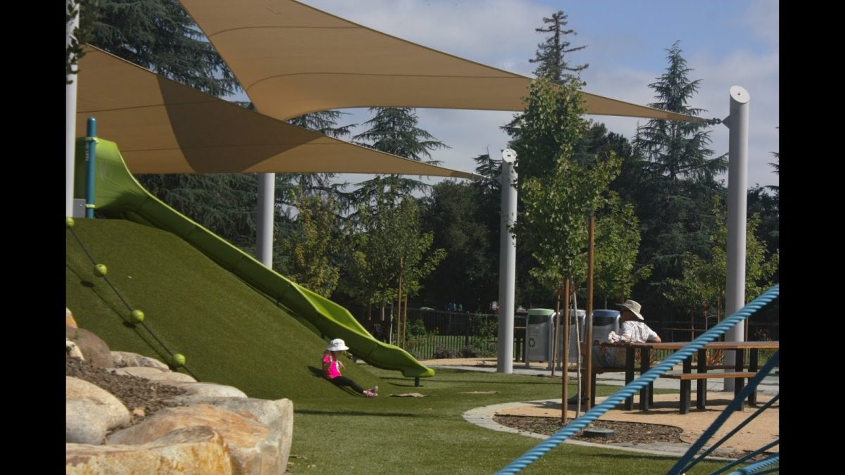 The park’s new playground caters to children and adults of all physical and cognitive abilities