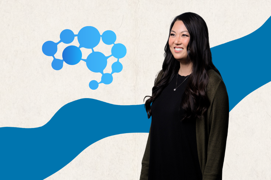 MVHS alum '10 Diane Keng is now the CEO of Breinify, an AI company that specializes in making traditional machine learning accessible to daily citizens. Photo courtesy of Diane Keng | Used with permission. Photo illustration | Lora Lee